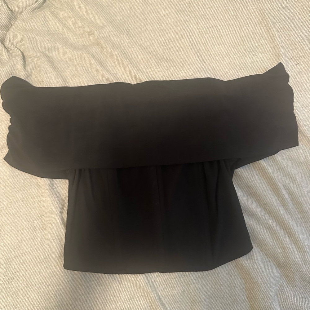 Corset Black Off-Shoulder Women's Top